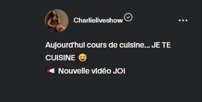 Charlieliveshow • MYM 307 - JOI - Je te cuisine.JPG Charlieliveshow • MYM 307 - JOI - Je te cuisine.JPG
