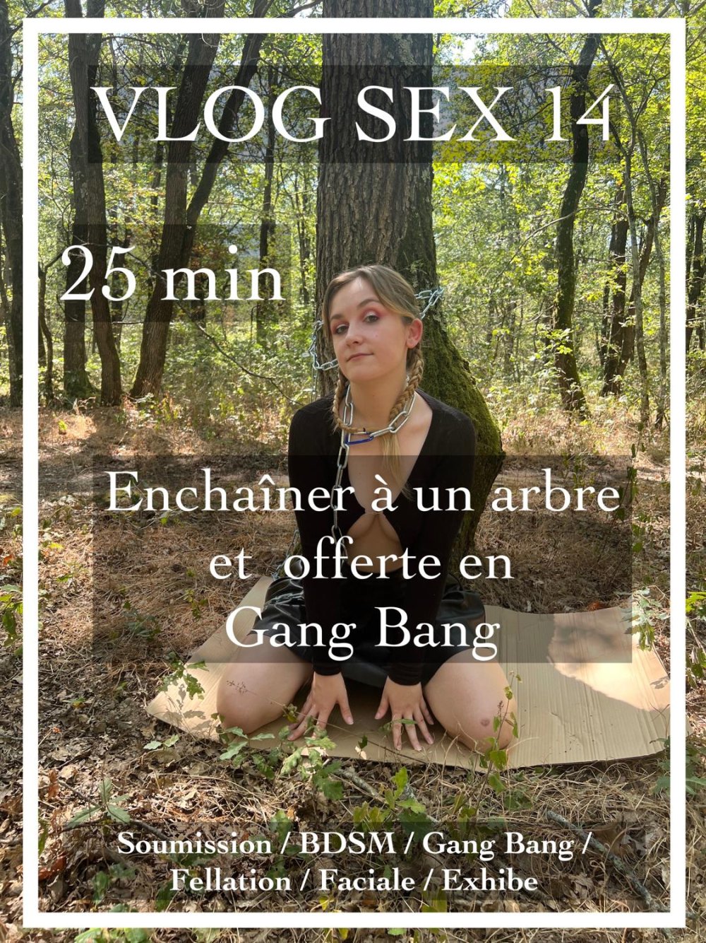 Louiselittlefrench _ Enchainer a un arbre et offerte en Gang Bang.jpg