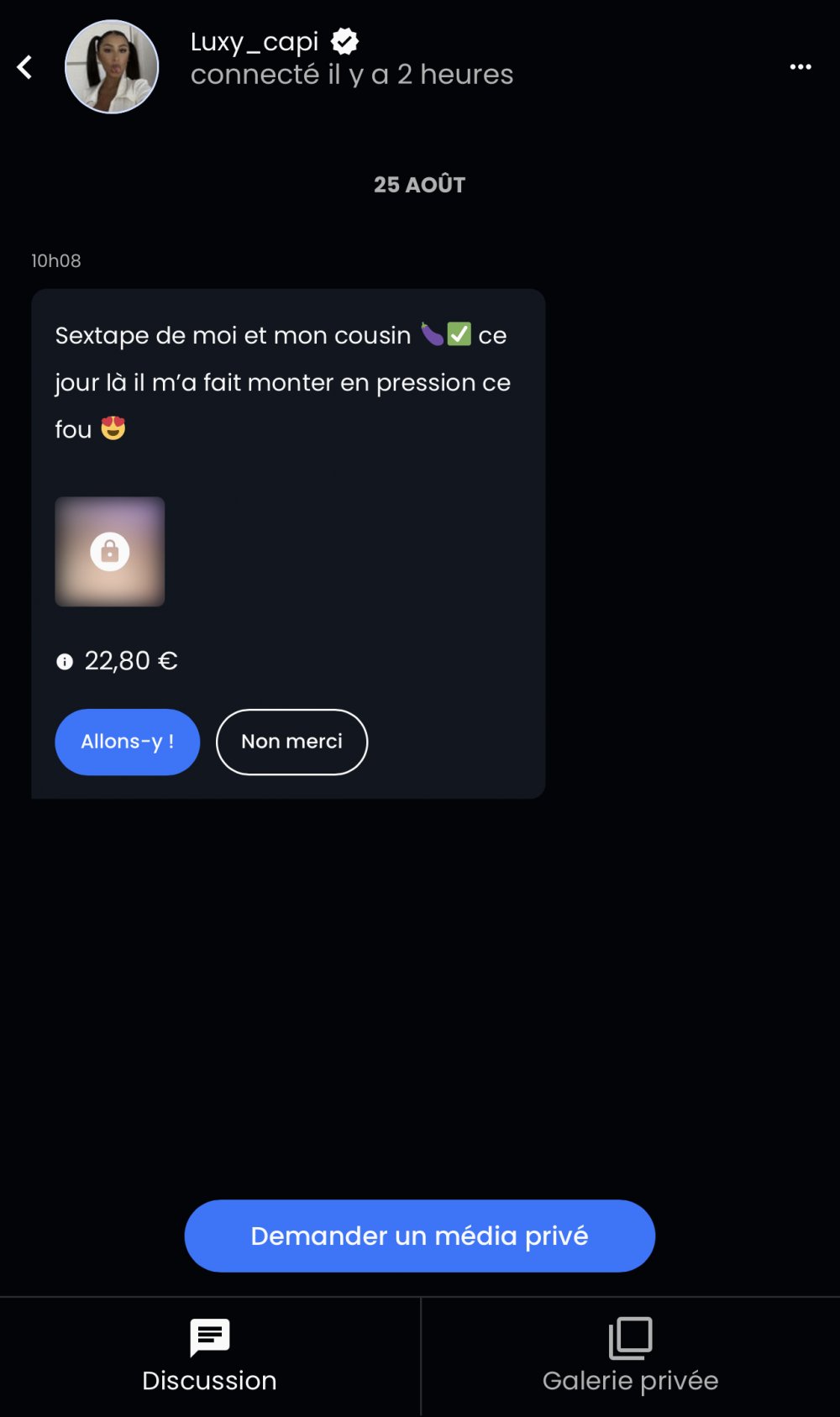 Luxy suce