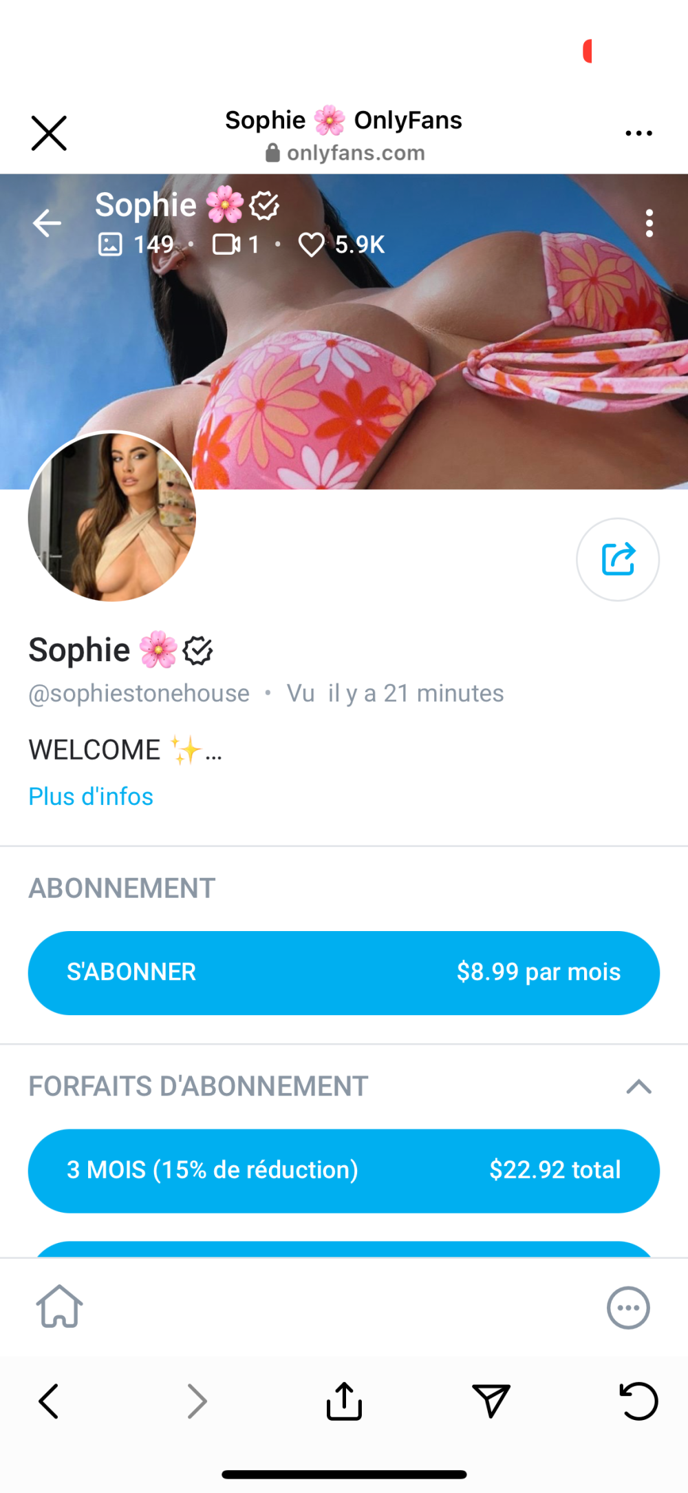 OnlyFans - Sophie Stone House | LEAKIMEDIA