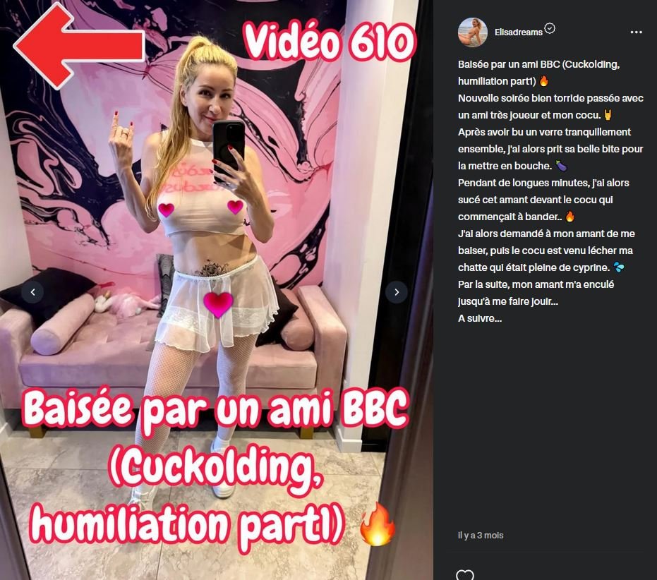 Elisadreams - Video 610 - Baisée par un ami BBC - Cuckolding Humiliation - Part 1.JPG